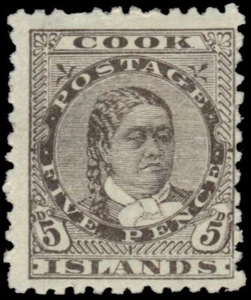 COOK ISLANDS 13 - Queen Makea Takau "Perf 12,0 x 11,5" (pb14711) - Imagen 1 de 1