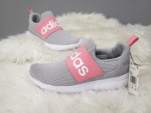 Adidas Kids Lite Racer Adapt 4.0 Q47209 Low Top Gray Pink Running Shoes Size 6 - Picture 1 of 7