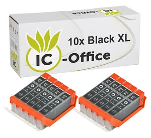 10x XXL CLI 551 phbk Chip Patrone Tinte CANON IP7250 MG5450 MG6450 MX725 MX925 - Bild 1 von 2