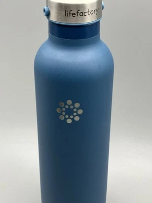 Garrafa esportiva LIfeFactory aço inoxidável isolada a vácuo, 24 onças, azul - Imagem 1 de 3