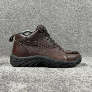 Justin Brown Leather Ankle Lace Up Casual Boots 00997 Mens Size 7M - Picture 1 of 11