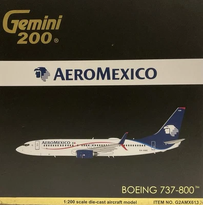 Gemini Jets 1:200 AEROMEXICO BOEING 737-852WL Reg: XA-AMK (G2AMX613) Foto 1 de 4