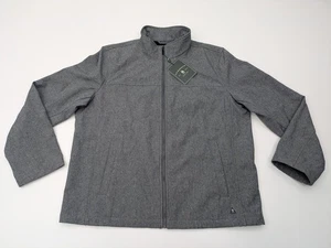Abrigo Chaqueta G. H. Bass & Co. Para Hombre XL Cremallera Completa Forrada de Vellón Gris Nuevo con Etiquetas - Imagen 1 de 9