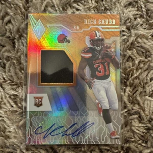 2018 Panini Phoenix Rookie Auto Jersey Orange Nick Chubb #RJA-NC /199 - Picture 1 of 2