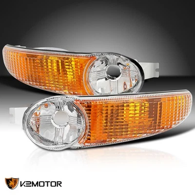 Fits 2000-2006 GMC Sierra Yukon XL 1500 Denali Bumper Lights Parking Lamps 00-06 Foto 1 de 4