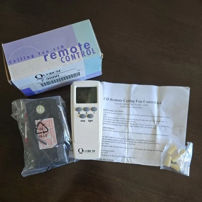Kit de control remoto de ventilador de techo LCD Quorum International 7.3000 Foto 1 de 4