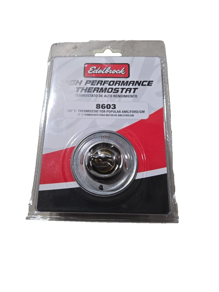 Edelbrock Termostato Alto Rendimiento 53mm - 160 Grados 8603 NUEVO Foto 1 de 1