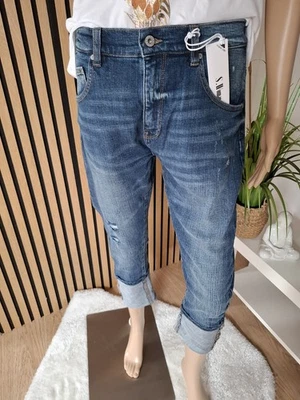 ❤️ Sexy S. Woman Baggy Boyfriend Jeans in Blau SW1669 - Bild 1 von 4