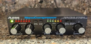 Alesis NanoCompressor RMS / Peak Stereo Compressor / Limiter w/ Power Cord - Picture 1 of 4