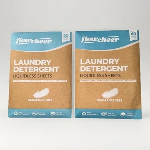 PACK de 2 hojas de detergente para ropa Flowcheer 30 quilates Ea, 120 cargas totales caducidad 26/11 - Imagen 1 de 3