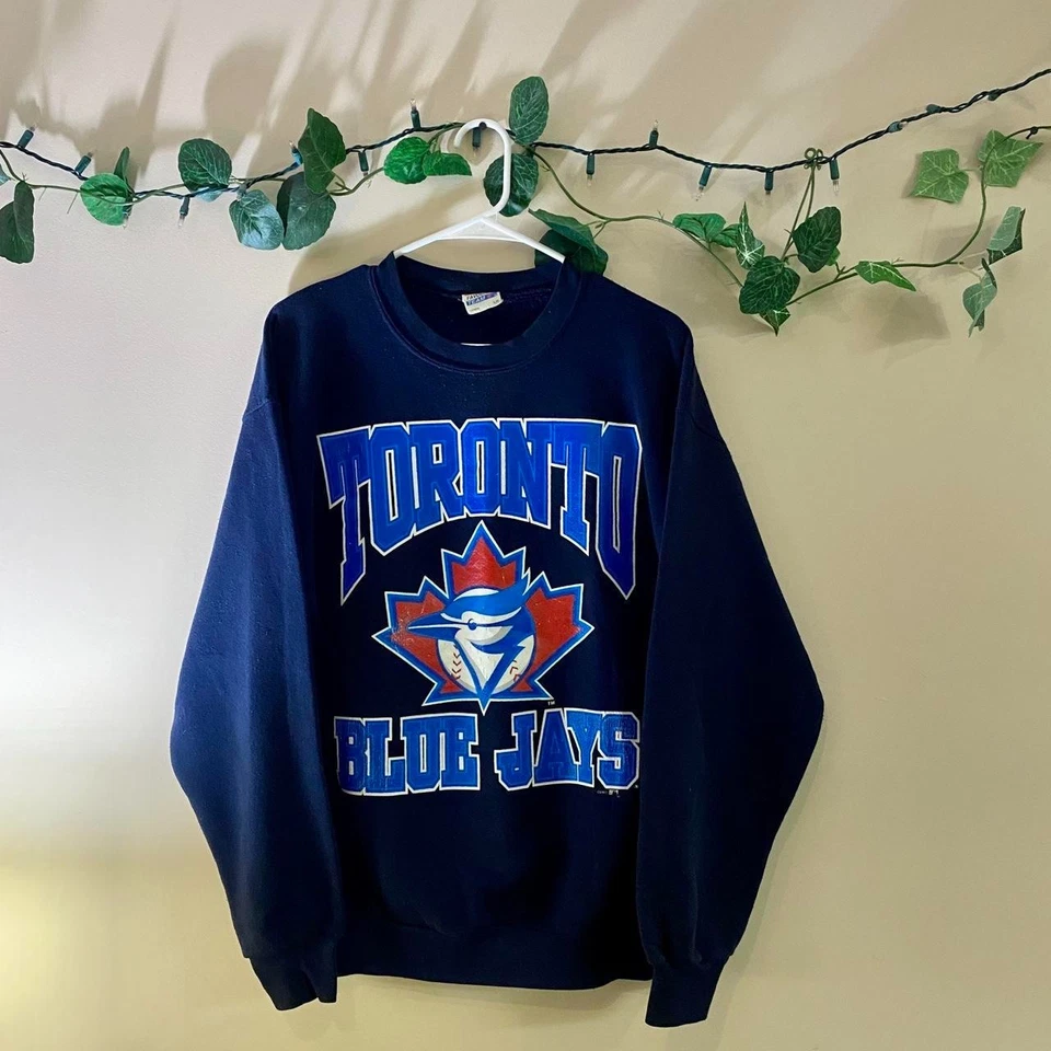 Toronto Blue Jays baseball graphic navy color Sweatshirt men women VK01409 - Image 1 of 1