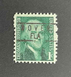 Dover, Florida Type 801 Precancel - 1 Cent Jefferson - USA #1278 - FL - Bild 1 von 1