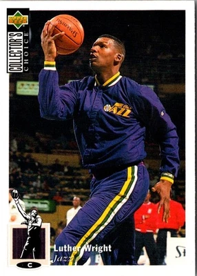 1994 Collector's Choice Luther Wright #57 Utah Jazz Basketball Card - Image 1 of 2