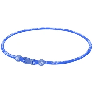 Phiten Classic Star Titanium Single Strand Necklace Royal - 22 Inch - Picture 1 of 1