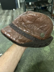 Gorra North King de colección de cuero marrón protección para las orejas X-grande - Imagen 1 de 11