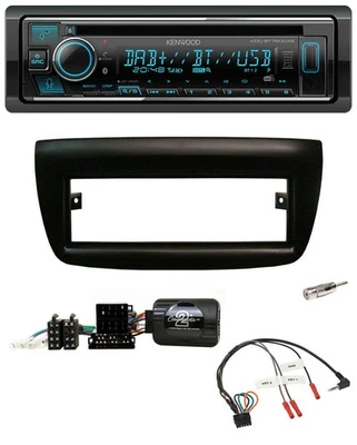 Kenwood Lenkrad Bluetooth DAB USB CD Autoradio für Fiat Doblo 2012-2015 schwarz - Bild 1 von 4