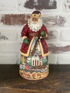 Jim Shore Heartwood Creek Santa Jingle All The Way Bells Figur 9 Zoll mit Orig. box - Bild 1 von 21