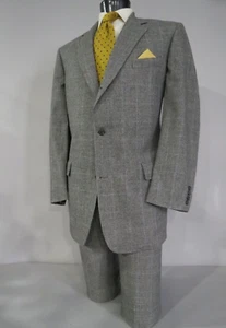 Vintage Brooks Brothers Makers Prince of Wales Karo Drei-Knopf-Anzug 44 L - Bild 1 von 15
