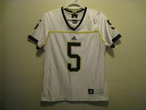 Adidas Michigan Wolverines White Jersey (Ladies/Youth M) - Picture 1 of 4
