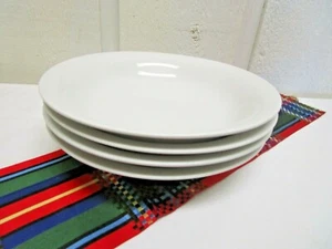Four Soup Salad Pasta Bowls White Restaurant Ware Sturdy Mid Century Modern EUC - Picture 1 of 3