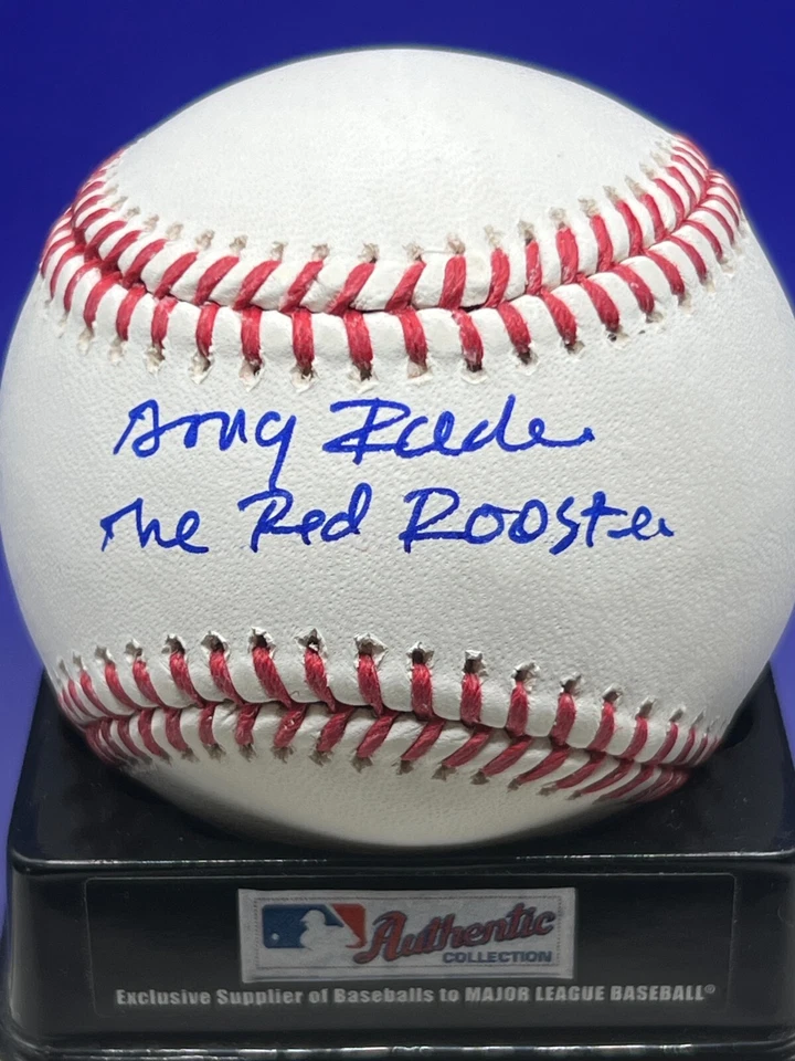 DOUG RADER  HOUSTON ASTROS  "THE RED ROOSTER"  SIGNED OML BASEBALL - Image 1 of 1
