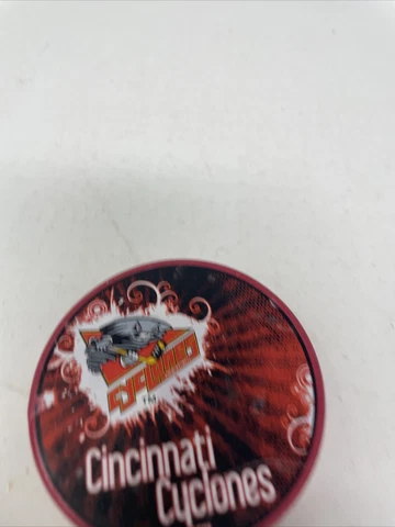 CINCINNATI CYCLONES ECHL SHER-WOOD INGLASCO OFFICIAL GAME PUCK HOCKEY SLOVAKIA Cover