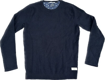 Suéter acolchado tejido azul pequeño Scotch & Soda Savoir Faire Sophistique para hombre Foto 1 de 4
