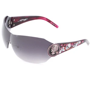 Ed Hardy Sonnenbrille 042 Amethyst mit Etui und Box - Bild 1 von 3