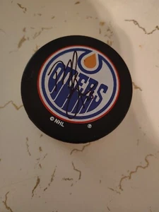 Mike Grier Autographed Edmonton Oilers Hockey Puck. - Picture 1 of 1