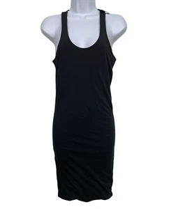 NWT Joe's Jeans Women's size S Black High Low Bodycon Racerback Tank Dress - Picture 1 of 11