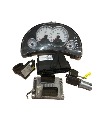 Steuergerät Motor Tachometer Zündschloss OPEL Corsa C 0261208393 1.2 - Bild 1 von 4