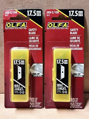 OLFA SKB-2-10B 9613 Trapezoid Safety Cutter Blades  - 2 Packs = 20 Total - Image 1 of 2