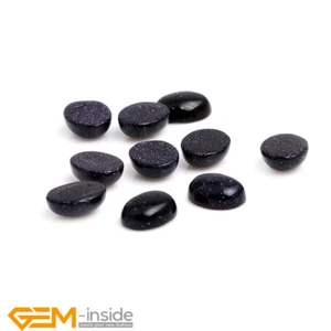 Blue Sandstone Natural Gemstone CAB Cabochon Loose Beads For Jewelry Making 5Pcs - Picture 1 of 35