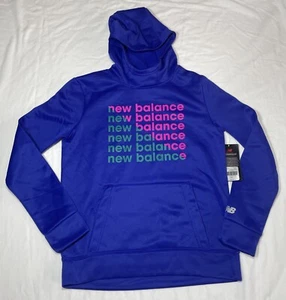 New Balance Hoodie Women Large Blue Light Pullover Hoodie Sport Sweatshirt NWT - Picture 1 of 4