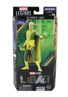 Figura de acción Hasbro Marvel Legends Studio Classic Loki Khonshu BAF Foto 1 de 4