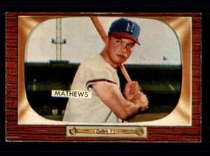 1955 Bowman #103 Eddie Mathews EX - Foto 1 di 2