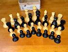 Drueke Chess Set No. 36 & Original Wooden Box 24.6 oz Simulated Weighted Wood