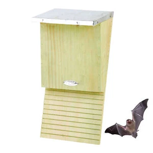 degawo Fledermaus Haus Kasten Nistkasten Hotel Brutkasten Holz Zinkdach - Bild 1 von 3