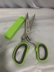 Edelstahl Küchenschere 5 Schichten Klinge Schere Multifunktion Messer Werkzeug - Bild 1 von 5