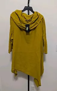 Tunica Bryn Walker Donna Plus Agave Lino Giallo Noma Collo Asimmetrico 1X - Foto 1 di 11