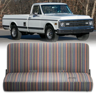 Saddle Blanket Bench Front Seat Cover Full Size For Chevy C10 C20 C30 Old Truck Foto 1 de 4