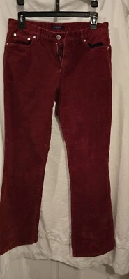 Chaps Corduroy Pants Women's 4  Red Corduroy Boot Cut Pants - Image 1 of 4