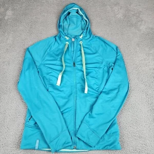 Salomon Hoodie Womens Medium Blue Active Full Zip Hoody Sweatshirt - Picture 1 of 7