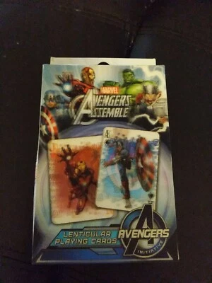Marvel Avengers Assemble Lenticular Playing Cards Card Changes Before Your Eyes - Image 1 of 4