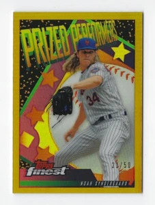Topps Finest #PP-NS 2019 Noah Syndergaard Prized Performers refractor dorado 21/50 - Imagen 1 de 2