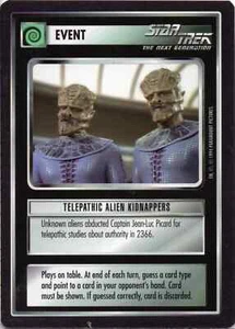 Star Trek CCG Telepathic Alien Kidnappers NM Uncommon – Premier Limited 1994 - Bild 1 von 1