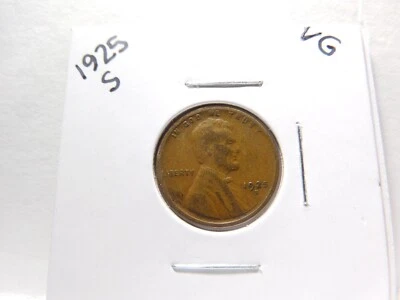 1925 S 1C LINCOLN WHEAT CENT COIN- - Image 1 of 2
