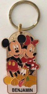Disneyland Name Portachiavi Topolino Minnie Plutone Personalizzato BENJAMIN - Foto 1 di 2