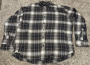 Men’s Size Large L 16-16.5 Van Heusen Flex Plaid Button Down Dress Shirt Oxford - Picture 1 of 2