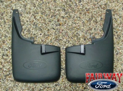 11 thru 16 Super Duty F250 F350 Ford Splash Guards Mud Flaps w/o Lips 2pc FRONT - Imagem 1 de 3